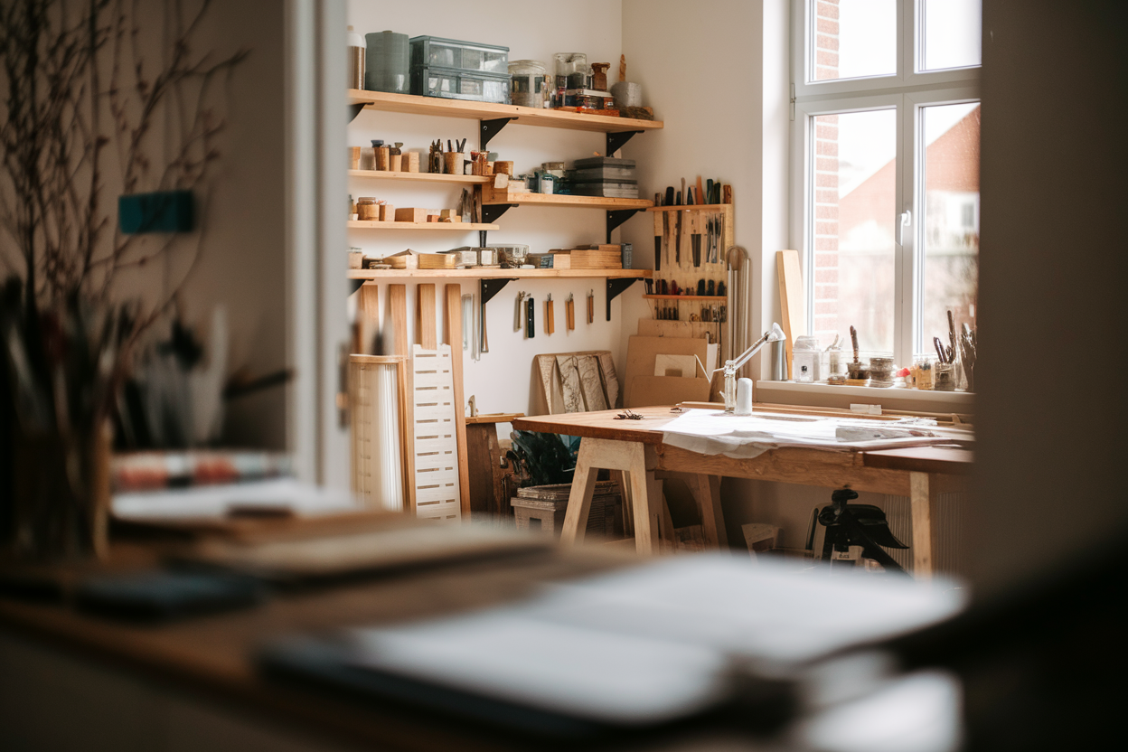 Aménagement d'un atelier fonctionnel à la maison
